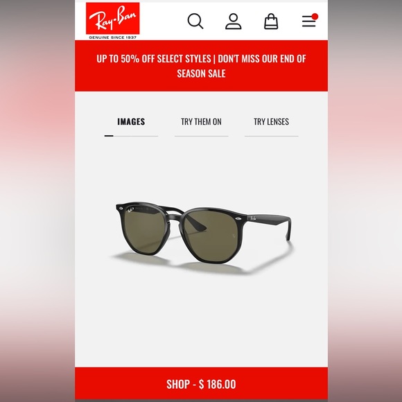 Authentic Used Ray Ban Glasses in excellent condition. - Picture 6 of 6